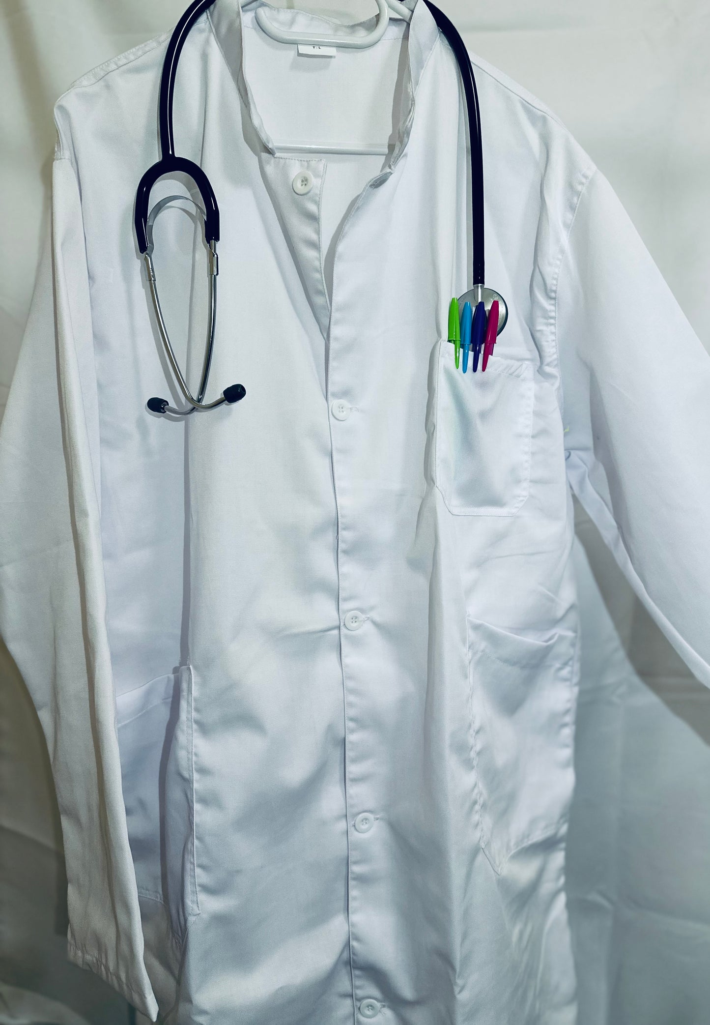 Blouse blanche col officier